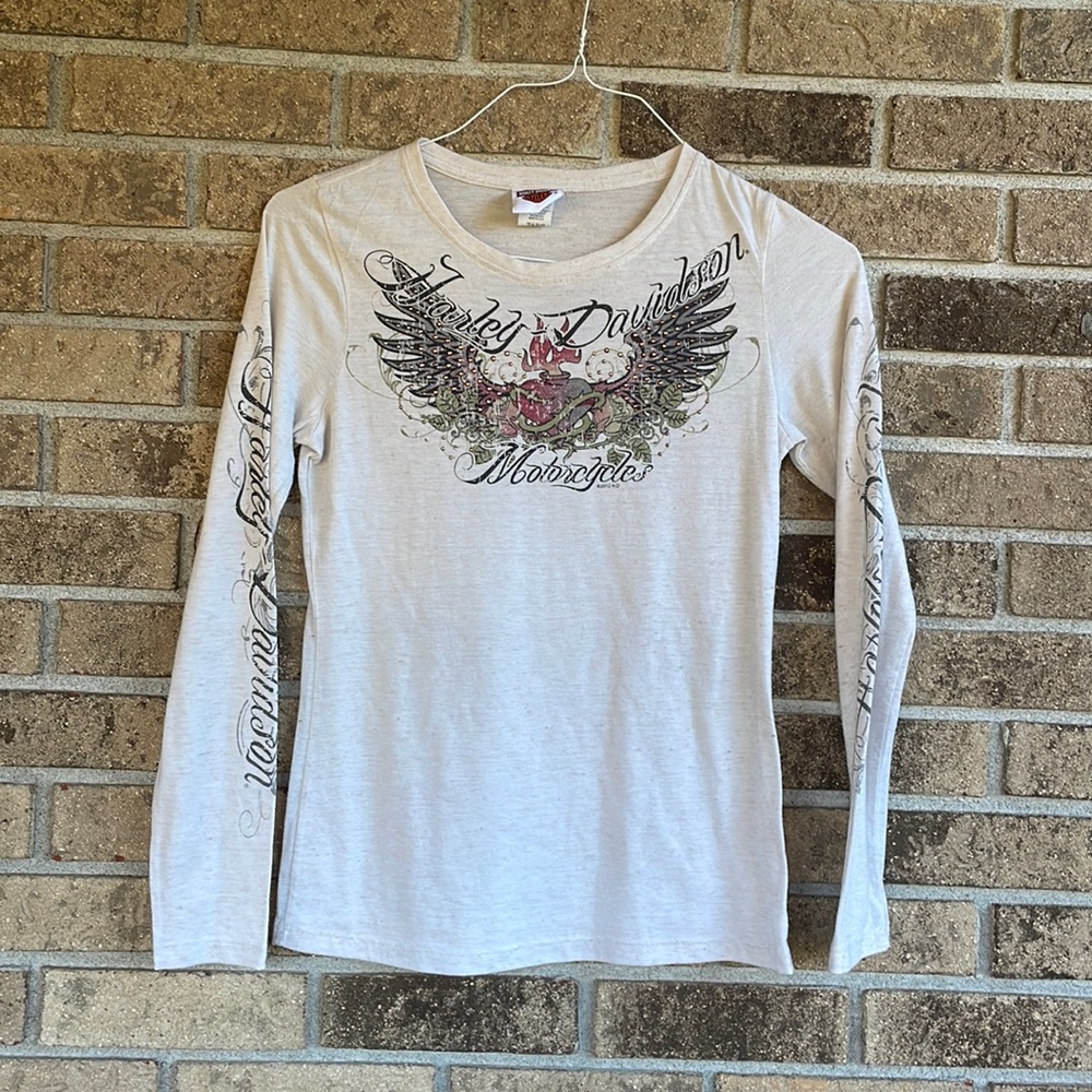 Harley-Davidson Ladies long sleeve lightweight tee size small in great condition